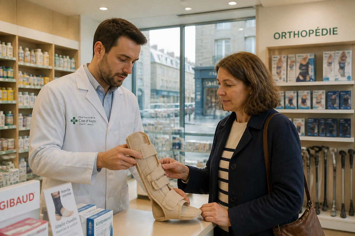 Attelle en pharmacie Saint-Malo