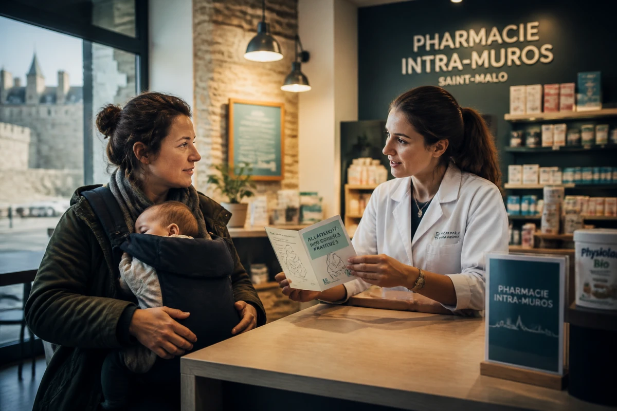 Conseils allaitement en pharmacie Saint-Malo