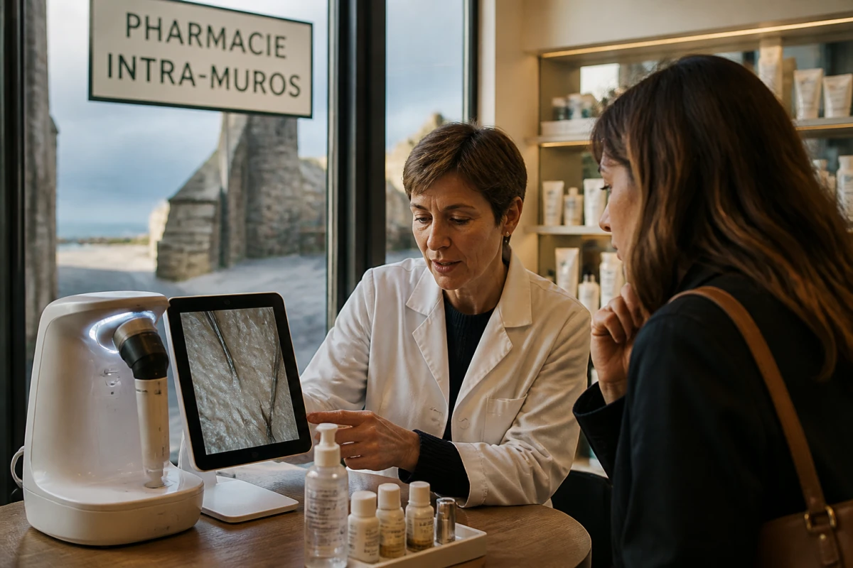 Pharmacie avec analyses capillaires Saint-Malo