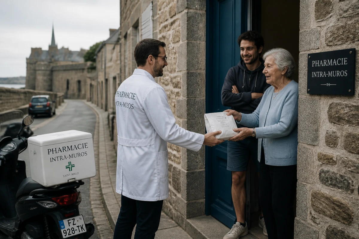 Pharmacie livraison médicaments à domicile Saint-Malo