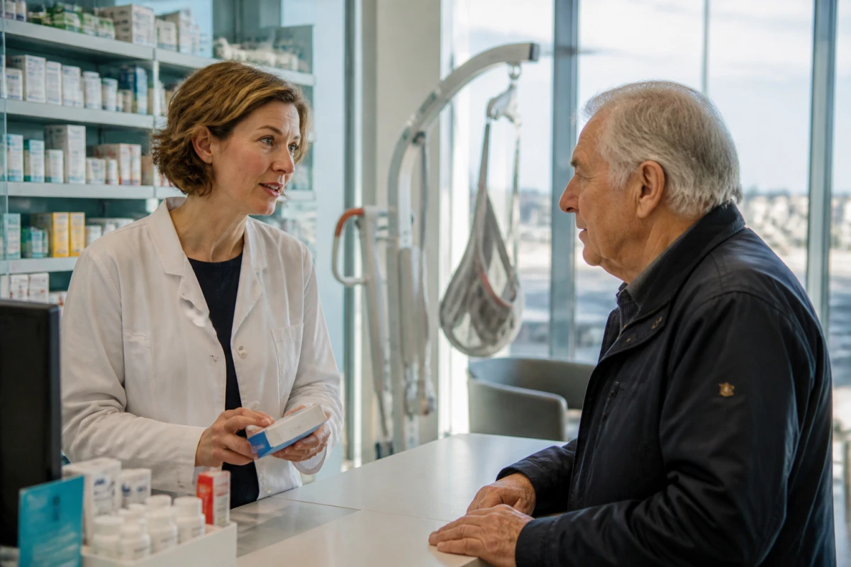 Pharmacie location verticalisateur personnes âgées Saint-Malo