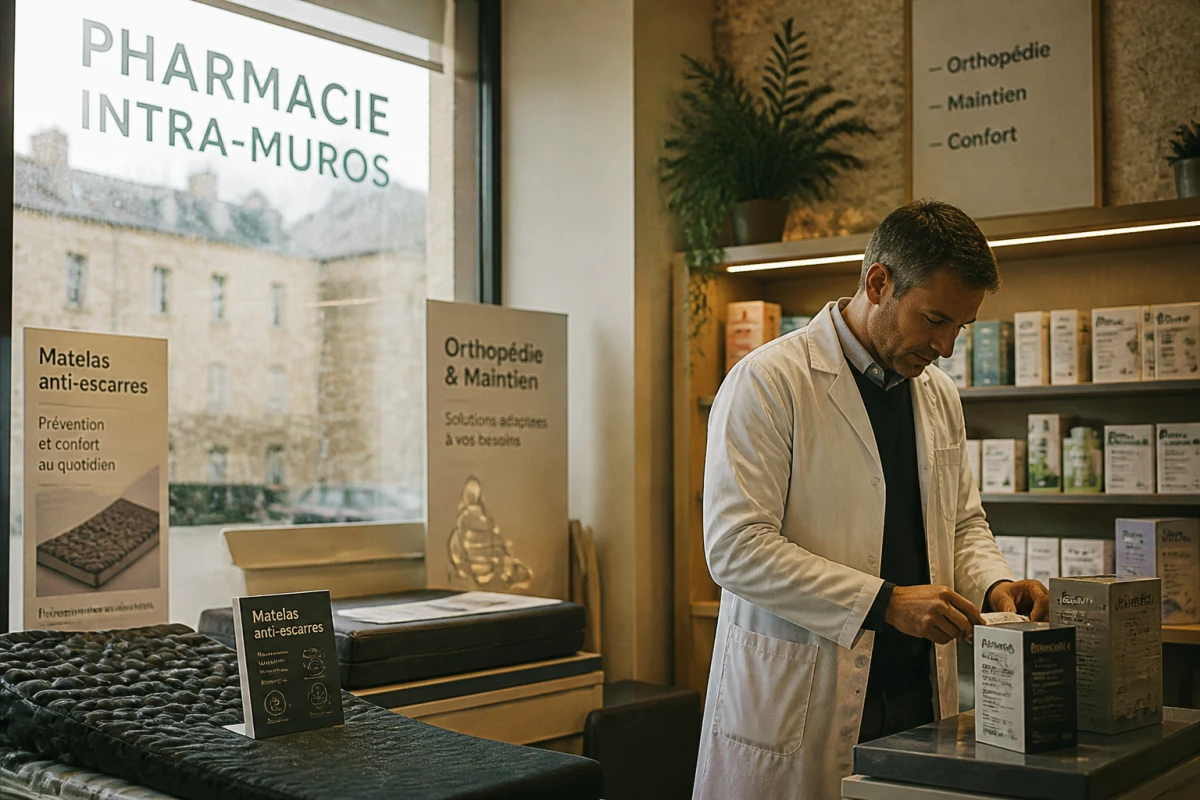 Pharmacie vente matelas anti-escarres Saint-Malo