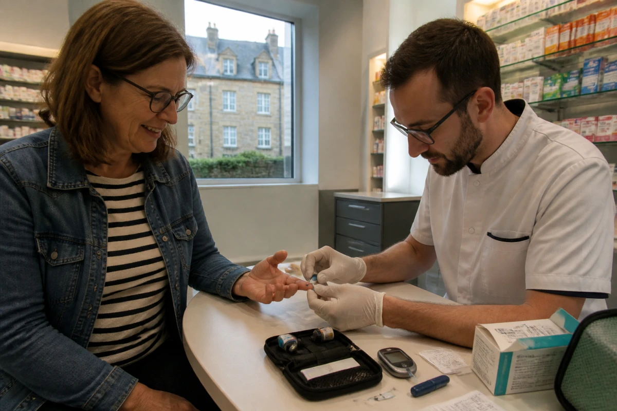 Test dépistage diabète en pharmacie Saint-Malo